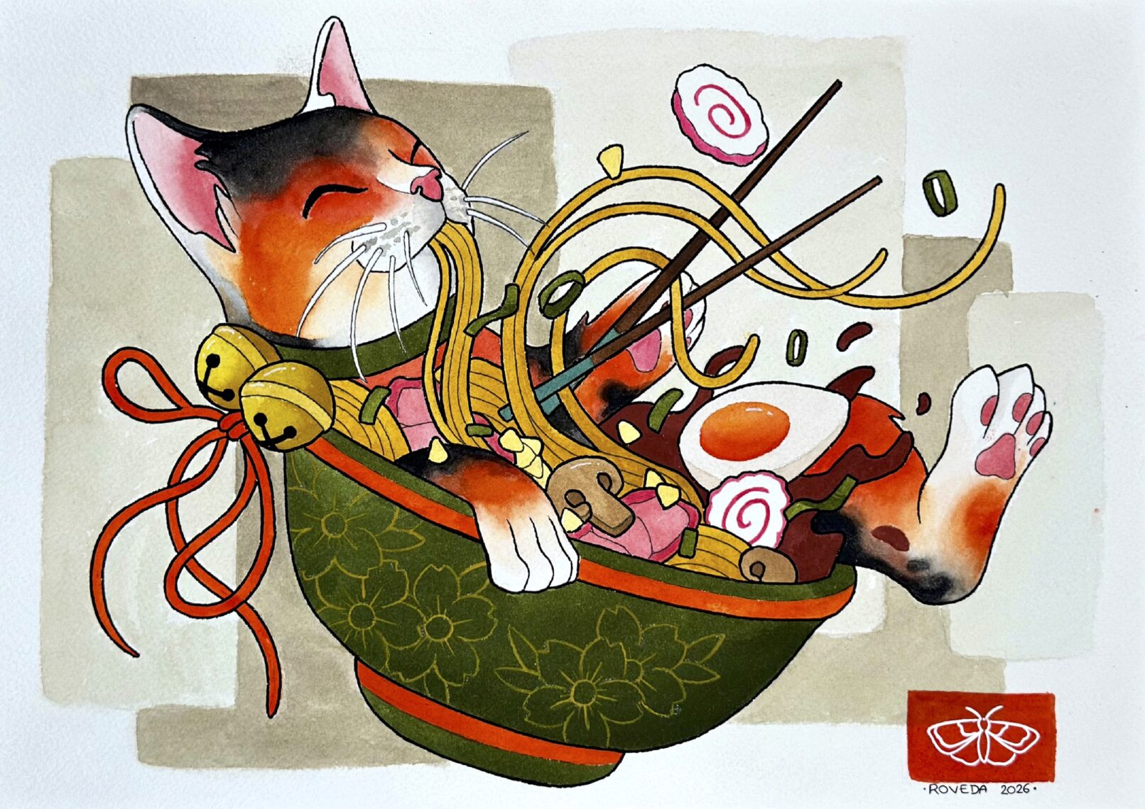 Elisa Roveda Terra ingorda Acquerello su carta 21x297 1612x1140