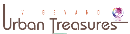 logo urban treasures no sfondo